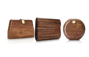 Bolso de mano de madera hecho a mano para mujer, forro de algodón decorado con perlas, moda Vintage informal - Product Image 3