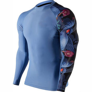 Camiseta Deportiva de Manga Larga con Estampado de Sublimación Personalizado para Hombre en Varios Colores, Ropa de Gimnasio MMA de Alta Calidad - Product Image 2