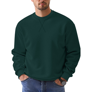 Sweat-shirt à col rond de qualité supérieure, broderie personnalisée du logo, pour hommes et femmes, en molleton de coton doux, pull décontracté, vente en gros, usine de vêtements - Product Image 3