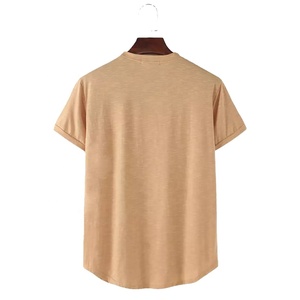 T-shirts pour hommes en coton 100% de haute qualité, tricotés, imprimés numériquement, tendance, pas chers, vente en gros, options de logo personnalisé - Product Image 2