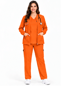 Ensemble de blouses médicales personnalisées 3 pièces, veste à manches longues chaude, uniforme d'infirmière pour hôpital, pharmacie, vêtements de travail chirurgicaux, unisexe, homme - Product Image 6
