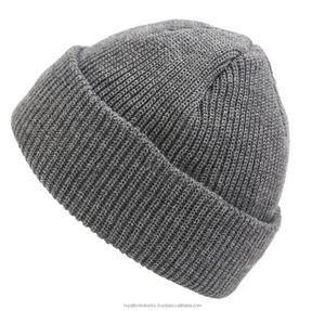 Bonnet à revers en tricot sur mesure avec tailles de couleurs personnalisées et bonnet à revers avec logo chapeaux d'hiver en tricot élastique - Product Image 3