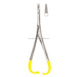 Porte-aiguilles à pointe en T/C très vendus, en acier inoxydable, 20 cm / 25 cm, instrument de suture par VERITAS Sialkot |   Kit d'instruments médicaux - Product Image 1