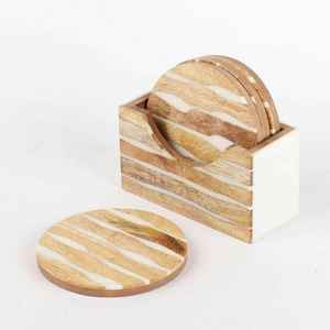Famous Style Design Resin Inlay Coaster Set MDF Coaster Resin Coaster MDF Resin Inlay Coaster Place Mats at very cheap Price - Product Image 5