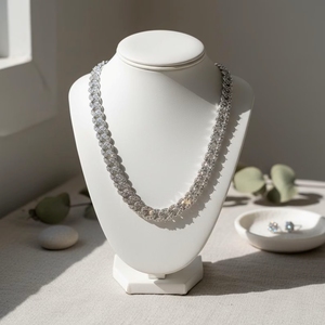 10mm 2 Rows Cuban Link Thick <b>Solid</b> 925 Sterling <b>Silver</b> Rose Gold Plated Men Hip Hop Iced VVS Moissanite Gift <b>Necklace</b> - Product Image 3