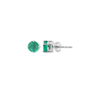 Pendientes de Esmeralda Natural con Corte Facetado, Oro Blanco de 14k, Hechos a Mano, Certificados por IGI, Joyería para Mujer, para Regalo, Fiestas y Eventos - Product Image 4