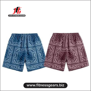 Short de bain pour homme en Spandex/Coton, à logo frontal uni, taille mi-haute, séchage rapide, 220g, avec cordon de serrage, pour la plage et les loisirs - Product Image 5