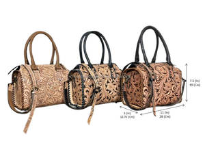 กระเป๋าหนังวัวสำหรับเดินทางข้ามคืนสำหรับผู้ชายและผู้หญิง - Product Image 2