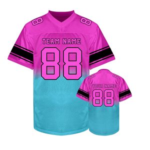 Uniforme de Fútbol Americano Estilo Streetwear, Jersey Elástico de Poliéster con Bloques de Color, Color Personalizado, Antiencogimiento, Sublimación - Product Image 5
