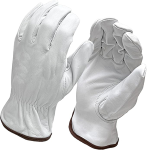 Goat Leather Kevlar Lined Wing Thumb Gardening & Welding Safety Driver <b>Gloves</b>-MIG Welding <b>Gloves</b> - Product Image 1
