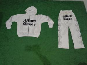 Ensemble de survêtement léger et uni pour homme, 100 % coton French Terry, effet vieilli, délavé au soleil et à l'acide, comprenant un pantalon de survêtement et un sweat à capuche - Product Image 2