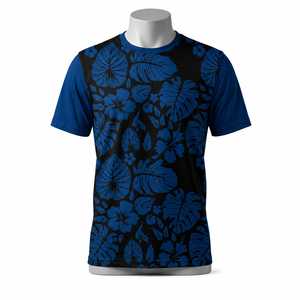 Men Performance Floral Pattern <b>T</b> <b>Shirt</b> Breathable Short Sleeve Training Gym Wea - Product Image 1