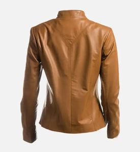 Chaqueta de Cuero para Mujer, Diseño Clásico, Nueva Colección, Chaqueta de Cuero PU, Chaqueta de Cuero Vacuno Genuino de Primera Calidad - Product Image 4