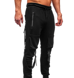 Men's Casual Track Jogger Pants Elastic Waistband High GSM French Terry Fleece Custom Logo Straight Customizable Size Sweat - Product Image 2
