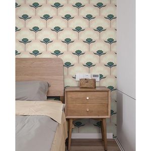 Carta da Parati Botanica Vintage Rosa, Adesiva e Rimovibile, Ecologica, per Bagno, Camera da Letto, Stile Boho - Product Image 6