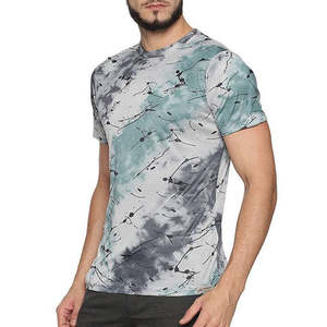 T-shirts pour hommes respirants et légers, séchage rapide, avec design tendance et col contrastant, 100% coton - Product Image 4