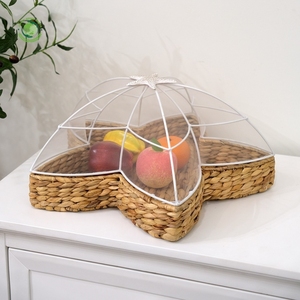 Woven water hyacinth food cover in a star shape Kitchenware and table decoration Wholesale eco-friendly Made in Vietnam - Product Image 5