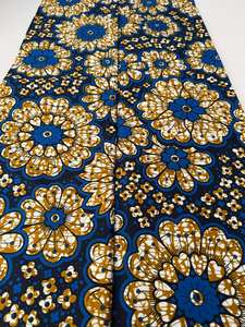 Tela de cera africana de 6 yardas impresa personalizada al por mayor, material de algodón de entrega rápida para ropa y sastrería Congo - Product Image 5