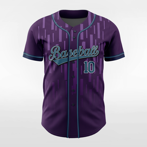 Uniforme de Béisbol Sublimado Transpirable Personalizado con Diseño de Rayas, Impresión Completa para Equipos Universitarios de Béisbol - Product Image 2