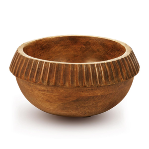 Handmade <b>Wooden</b> <b>Round</b> Bowl with Lid Polished Acacia Wood Tableware for Home Decoration - Product Image 5