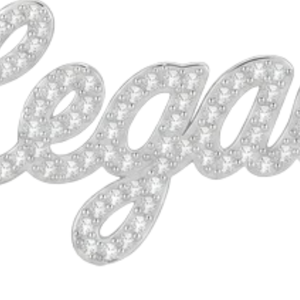 Collier Pave Script Legacy pour Femme, Pendentif Lettre en Cristal Couleur Or Élégant, Bijou Tendance, Chaîne de Luxe, Qualité Supérieure - Product Image 6