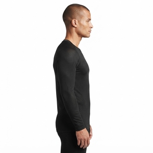 Haut de compression à manches longues pour homme, sous-vêtement de sport athlétique, haut d'entraînement, fabricant sur mesure - Product Image 5