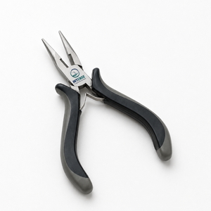 Pince à bec long professionnel en acier inoxydable, pince à bec fin de précision avec ressort et poignée ergonomique - Product Image 6