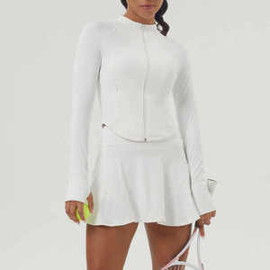 Seragam Tenis Wanita Profesional Custom Teamwear Cepat Kering Bernapas Kaos Olahraga Untuk Luar Ruangan Seragam Tenis Wanita Baru - Product Image 4