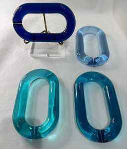 Collar Largo de Resina con Eslabones Grandes, Estilo Moderno, Mezcla de Colores, Hecho a Mano, Estilo Punk, Hueco, Grueso, Cadena de Pared, Decoración para el Hogar, Cumpleaños - Product Image 1