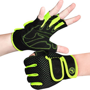 <b>Half</b> finger cycling gloves with shock absorbing gel padding breathable mesh anti <b>slip</b> palm for better grip comfort. - Product Image 4