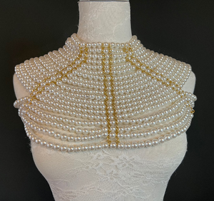 Collar de cuentas de vidrio, hermoso color blanco, diseño para fiesta, al mejor precio. - Product Image 3