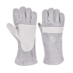 Gants de soudage en cuir de vachette renforcé, antistatiques, antidérapants, pour la sécurité industrielle, protection des mains robuste, sécurité - Product Image 6