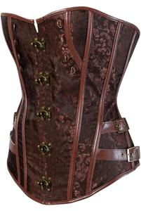 คอร์เซ็ตของผู้หญิงวินเทจชุดกระชับสัดส่วนเซ็กซี่แบบโอเวอร์บัสเทจคอร์เซ็ทผ้าบอร์เคดระบายอากาศทันสมัยสำหรับขนาดใหญ่พิเศษ - Product Image 2