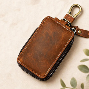 Wholesale Handmade leather <b>key</b> holder wallet pocket <b>organizer</b> designed for <b>key</b> cards and personal accessories in reasonable rate - Product Image 3