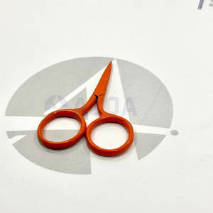 Tijeras de Bordado Mini de Acero Inoxidable con Recubrimiento de Color Naranja Cálido, Punta Afilada, Herramienta para Cortar Hilo y Coser - Product Image 3
