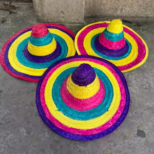 Handcrafted Mexican Sombrero <b>Straw</b> <b>Hat</b> Wide Brim Premium Quality Traditional Design for Sun Protection and Party - Product Image 1