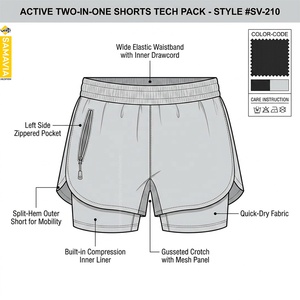 Shorts Deportivos Samavia para Mujer, Ajustados, Cintura Alta Elástica, Estampado de Leopardo, Secado Rápido, Ligeros, Transpirables, con Logotipo Personalizado - Product Image 6