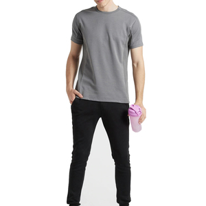 Camiseta de Verano para Hombre, Estilo Urbano, de Alta Calidad, Lisa, con Logotipo Personalizado, Tallas Grandes, Color Sólido - Product Image 4