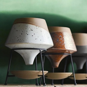 <b>Ceramic</b> iron handmade planter handmade iron planter iron plant metal iron planter iron <b>flower</b> <b>pot</b> handcrafted iron planter - Product Image 2