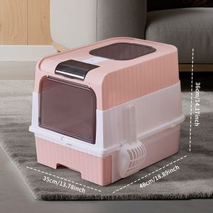 PinkMagic Cube Lettiera Automatica Intelligente per Gatti, Design Silenzioso e Senza Fili, Ampio Spazio Interno, Goditi la Vita Pura |   Multi-misura Preferito - Product Image 1