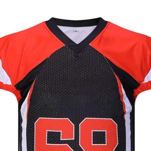 Maillot de football américain personnalisé en twill sublimé pour adulte, manches courtes, respirant, pour l'entraînement, vente en gros - Product Image 5