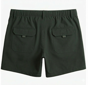 Shorts de sport pour hommes en Spandex/Polyester de qualité supérieure, respirants, pour la course et la gym, taille mi-haute, fermeture élastique, logo brodé, séchage rapide - Product Image 4