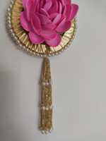 Décoration murale en mousse rose en forme de lotus, Décoration ethnique suspendue, Décoration de mariage indienne, Ornement festif en gros, Décoration suspendue pour escaliers et balcons