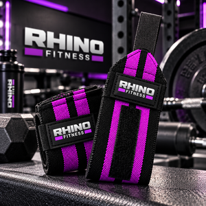 สายรัดข้อมือผ้าฝ้าย RHINO FITNESS แบบตีนตุ๊กแก สำหรับมือซ้าย สายรัดพยุงสำหรับยกน้ำหนัก กีฬากลางแจ้ง สำหรับผู้ใหญ่ - Product Image 4