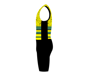 Combinaison de canoë-kayak professionnelle avec panneaux latéraux, sans manches, athlétique - Product Image 5