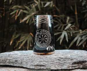 Viking Drinking Horn Cup <b>Mug</b> Cow Horn <b>Handmade</b> Eco-Friendly Dishwasher Safe Lightweight Modern Luxury Design Beer Wedding - Product Image 3
