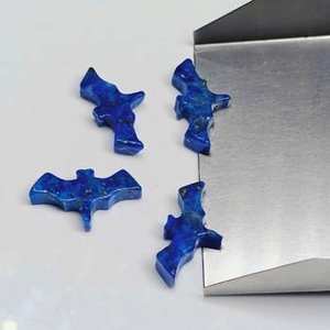 Breloques en pierre de lapis-lazuli naturel sculptées à la main en forme de chauve-souris, perles figurines sculptées en pierre de lapis-lazuli pour la fabrication de bijoux - Product Image 5