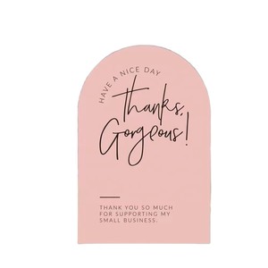 Custom <b>Printed</b> Brand Appreciation Cards, Premium Thank You Insert Cards with Logo for Boutique Packaging, Retail Orders Custom - Product Image 1