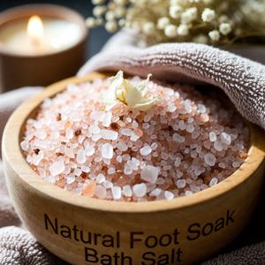 Sal de Baño Natural de Lavanda en Piedra Tallada, Minerales del Mar Muerto, Extractos Herbales, Ecológica, Terapia Relajante, Frasco de 750g, Spa - Product Image 6