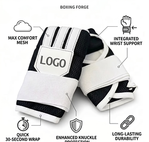 1. Guantes Interiores de Boxeo Personalizados Easy Wraps, con Protección de Nudillos Acolchada de Espuma, Logotipo OEM, Precio de Fábrica, Venta al Por Mayor - Product Image 2